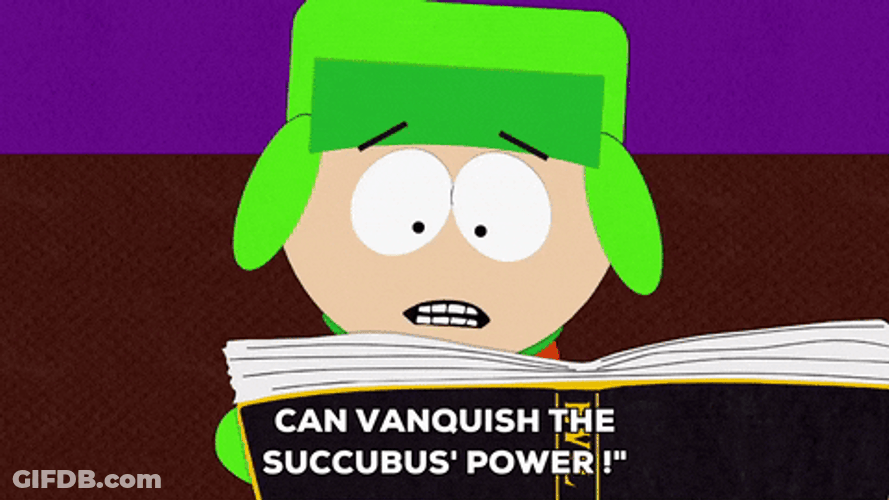 Kyle Reading Succubus Book GIF