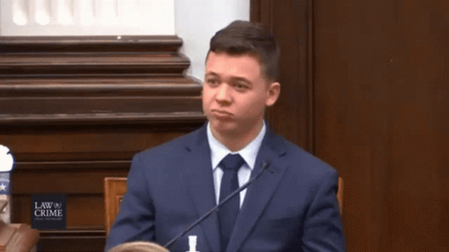 Kyle Rittenhouse Thinking Before Making Reaction GIF