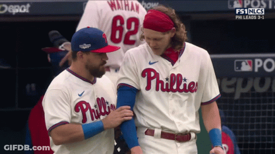 Kyle Schwarber Check His Teammate GIF