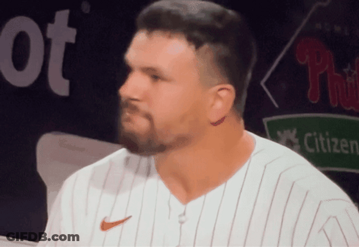 Kyle Schwarber Feel The Moment GIF