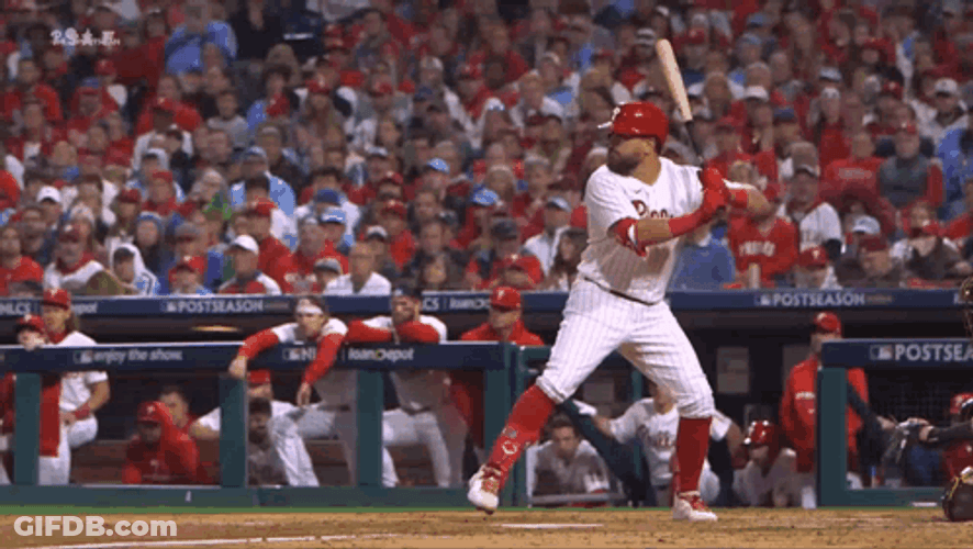 Kyle Schwarber Hit The Baseball GIF