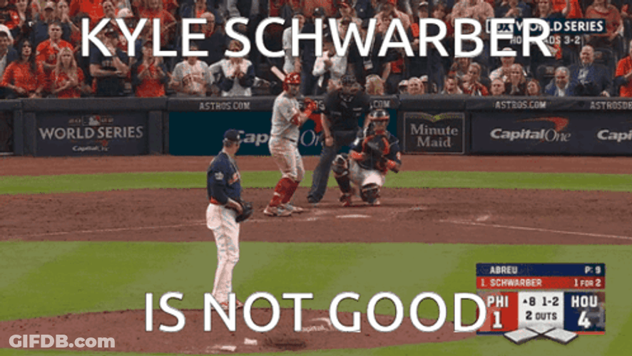 Kyle Schwarber Is Not Good GIF
