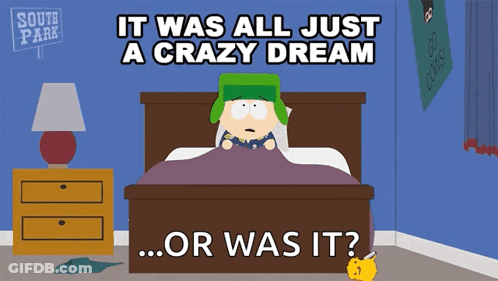 Kyle South Park Lying In Bed Dreaming GIF