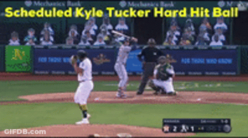 Kyle Tucker Hard Hit Ball GIF