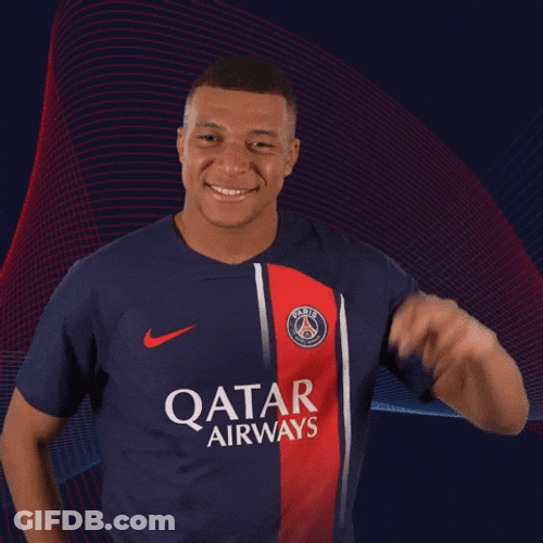 Kylian Mbappe Funny Salute GIF