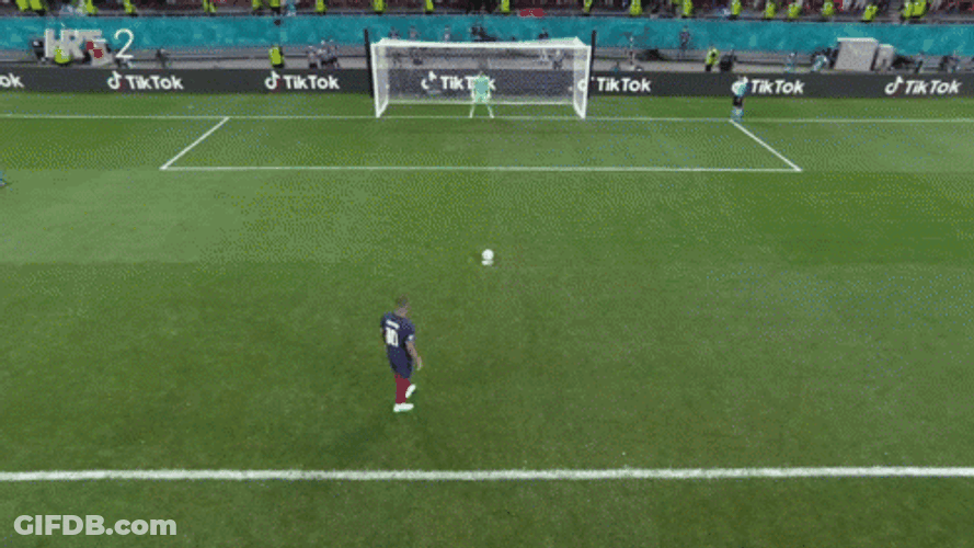 Kylian Mbappé Penalty Kicks GIF
