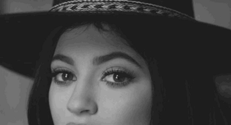 Kylie Jenner Black And White Look GIF