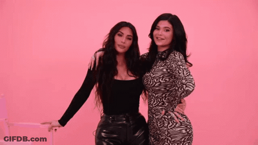 Kylie Jenner Hugging Kim K GIF