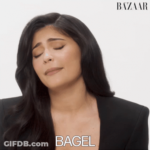 Kylie Jenner Saying Bagel GIF