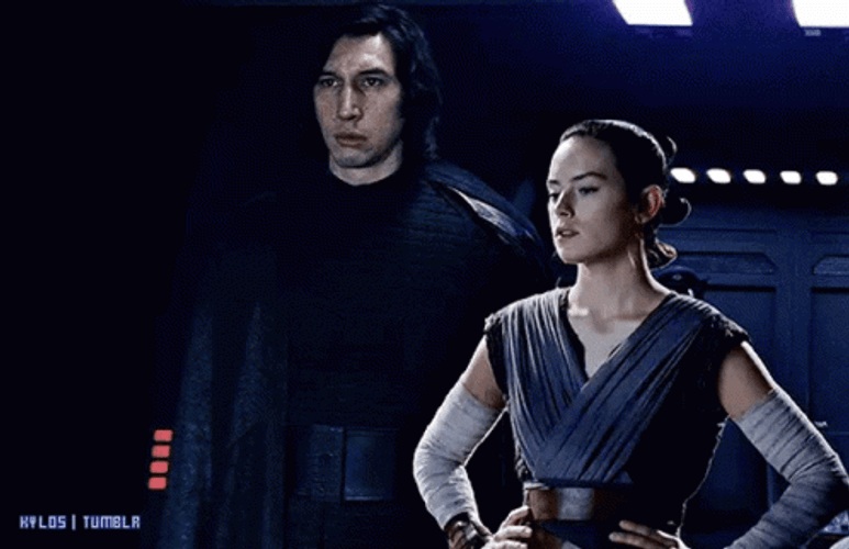 Kylo Ren Rey Skywalker Star Wars Standby GIF