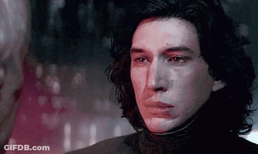 Kylo Ren Star Wars Depressed GIF