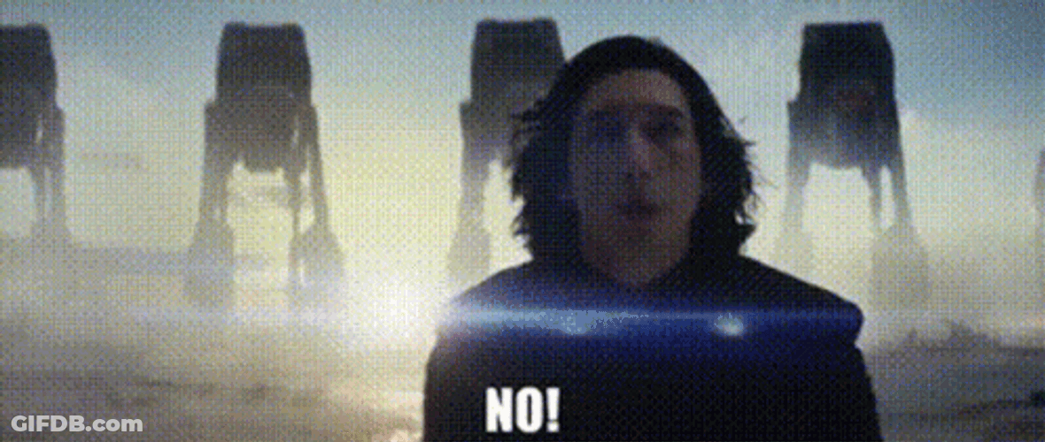 Kylo Ren Star Wars No GIF