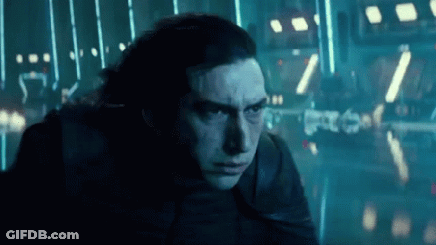 Kylo Ren Star Wars Wind Storm GIF