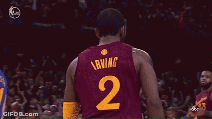 Kyrie Irving Cleveland Cavaliers Spin Tongue GIF