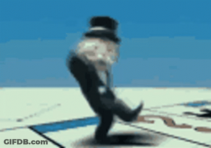 L Dance Mr Monopoly GIF