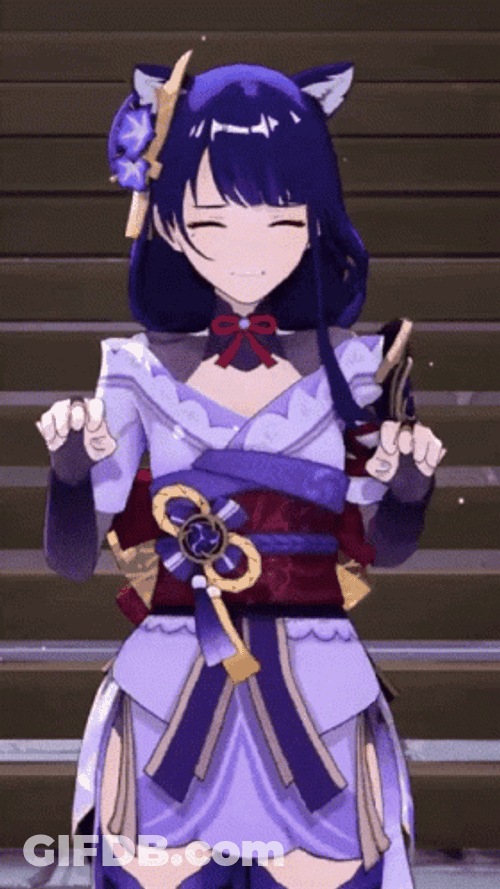 L Dance Raiden Shogun GIF