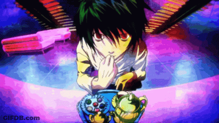 L Death Note Eating Food GIF