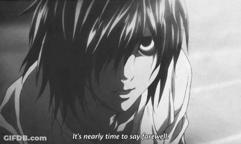 L Death Note Farewell GIF