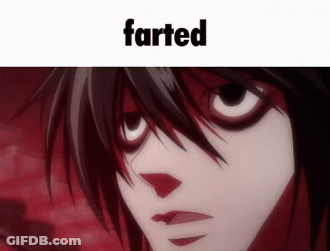 L Death Note Farted GIF