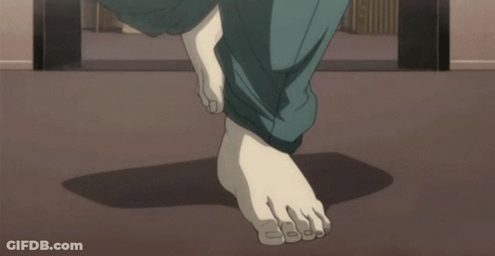 L Death Note Feet To Head GIF