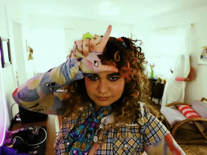 L On Her Forehead GIF