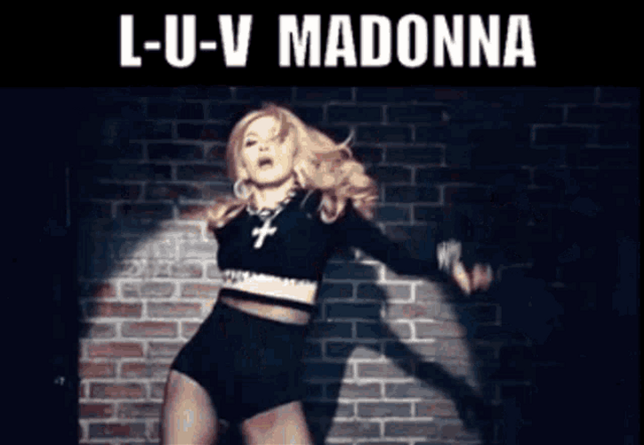 L-U-V Madonna Nicki Minaj GIF