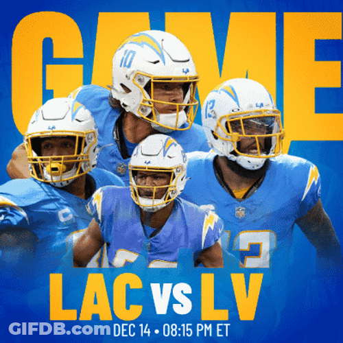 LA Chargers Vs. LV Nfl Celebration GIF