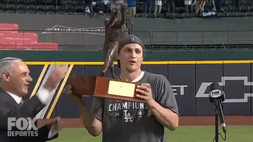 LA Dodgers Corey Seager Award GIF