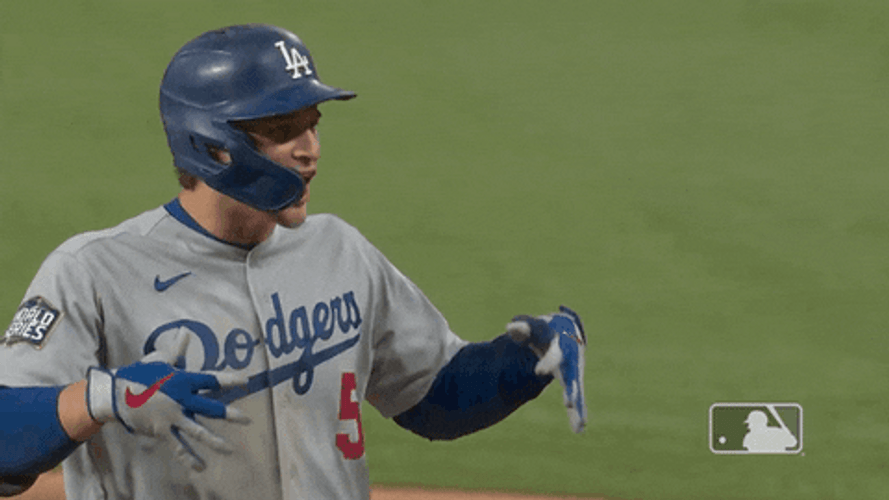 LA Dodgers Corey Seager Hand Shaking GIF