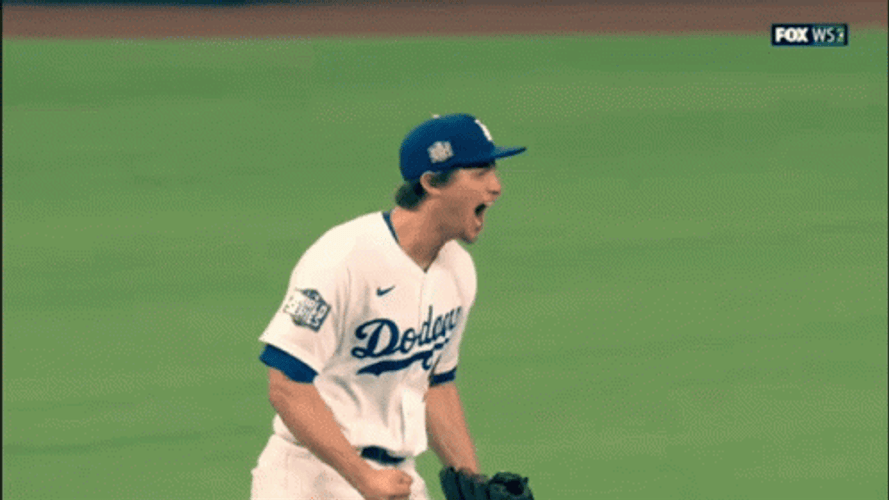LA Dodgers Corey Seager Hug GIF