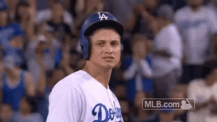 LA Dodgers Corey Seager Ouch GIF