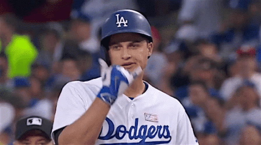 LA Dodgers Corey Seager Rock GIF