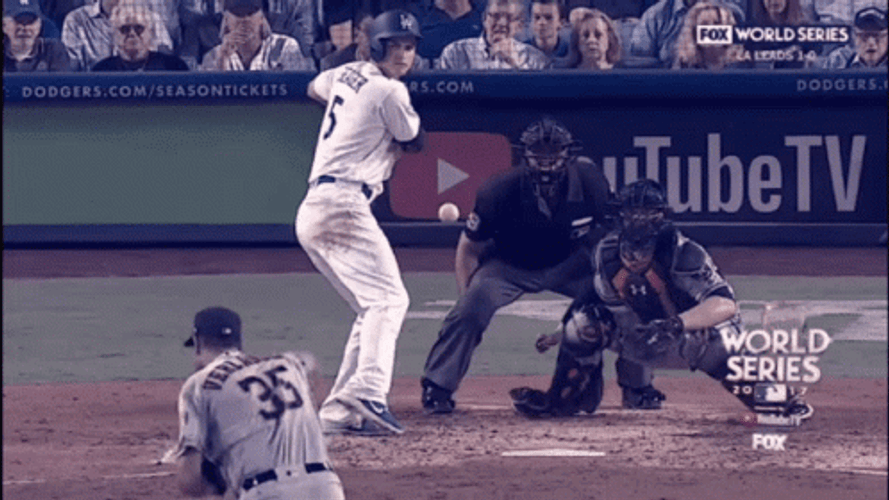 LA Dodgers Game Corey Seager GIF