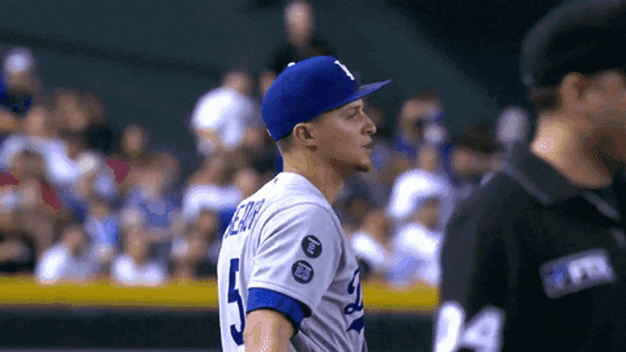 LA Dodgers Happy Corey Seager GIF