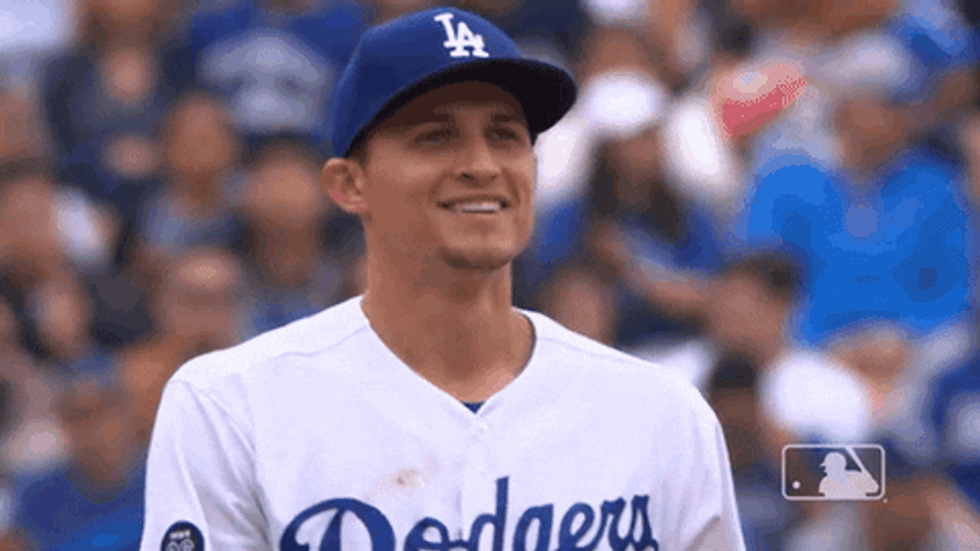 LA Dodgers Happy Corey Seager Happy GIF