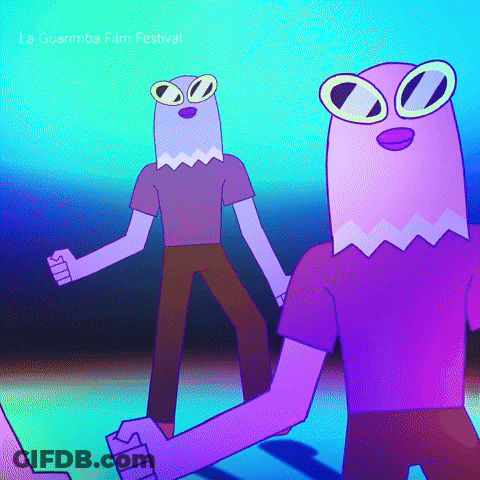 La Guarimba Film Festival Cartoon Characters Poster GIF