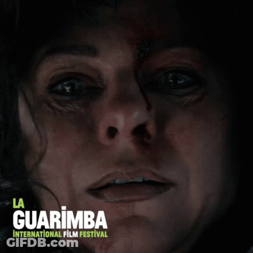 La Guarimba Woman With Blood On Face GIF