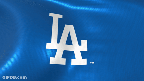 LA Logo With TM On Blue Background GIF