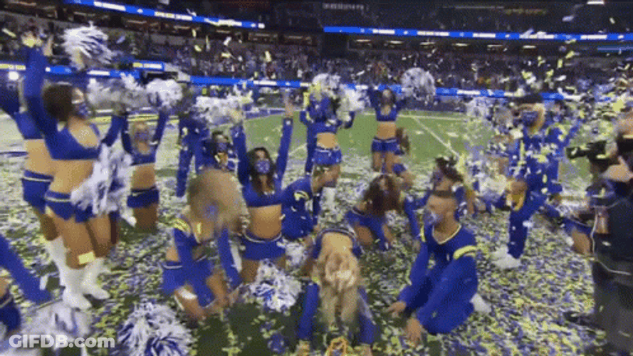 La Rams Celebrates Victory GIF