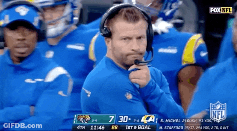 La Rams Coach Sean McVay GIF