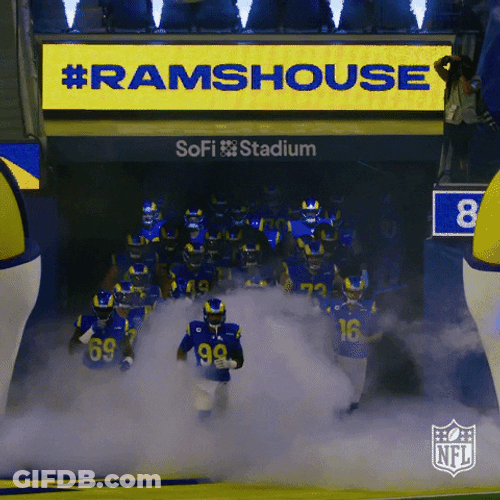 La Rams Grand Entrance GIF