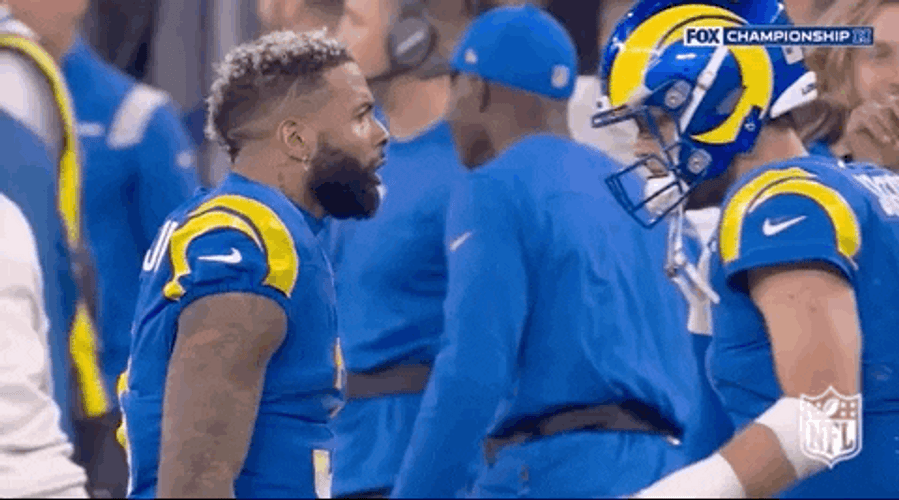 La Rams John Matthew Stafford Hug GIF