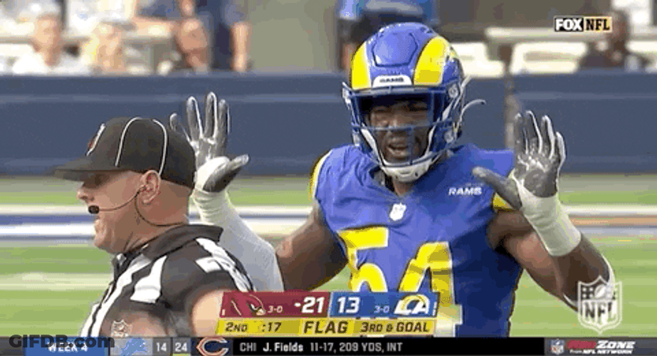 La Rams Leonard Floyd Hands Up GIF
