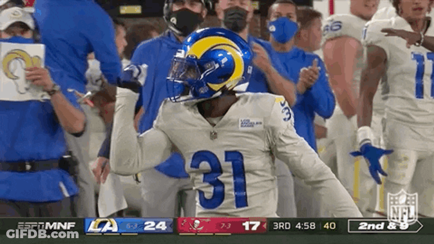 La Rams Nick Hampton GIF