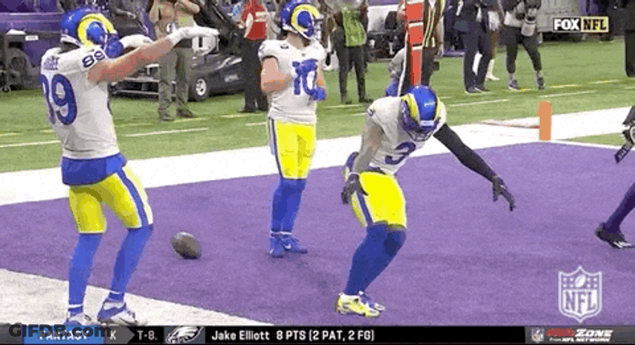 La Rams Players Being Jolly GIF