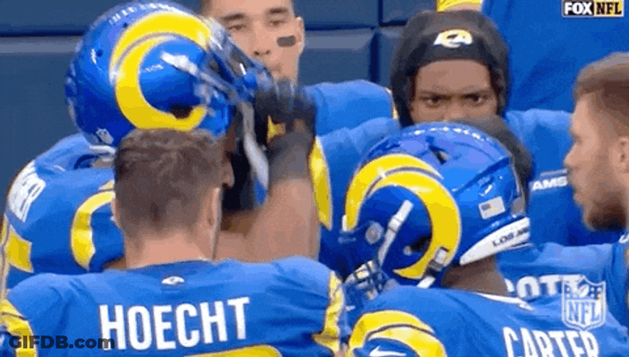 La Rams Players Gets Intense GIF