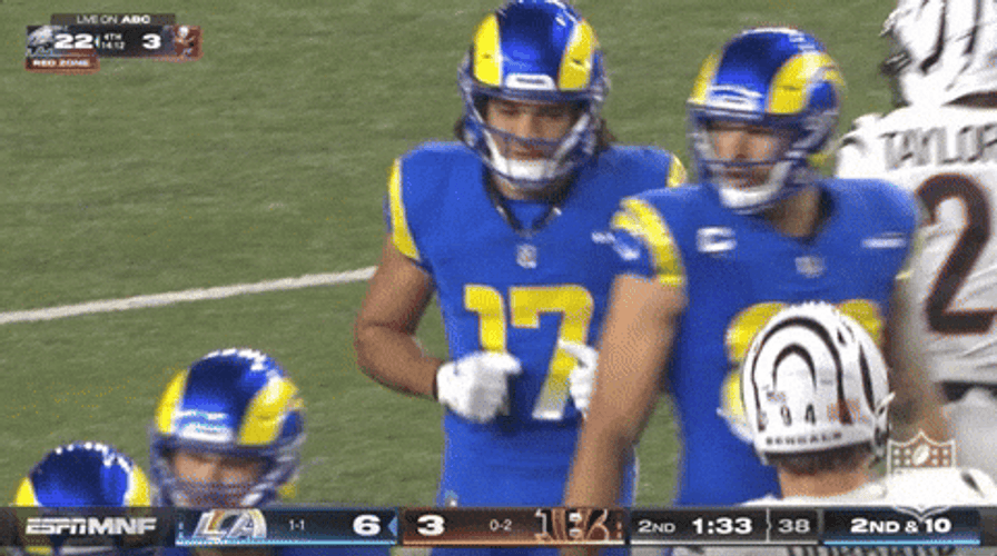 La Rams Puka Nacua Crowd Charm GIF