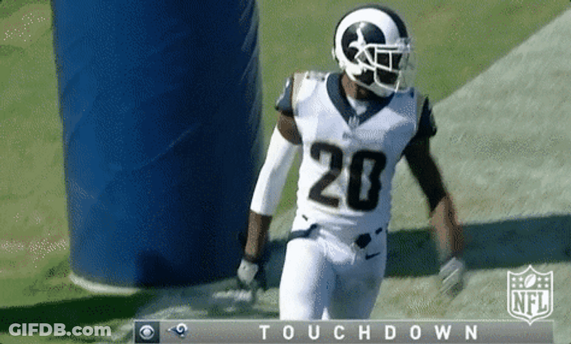 La Rams Ronnie Rivers Cheers The Team GIF