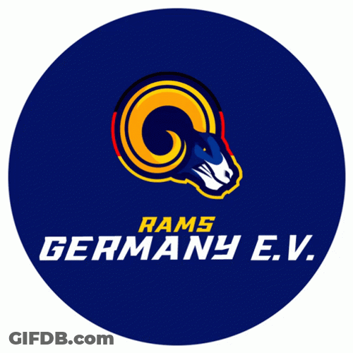 La Rams Round Logo GIF
