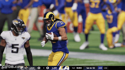 LA Rams Vs Jax Football Game GIF